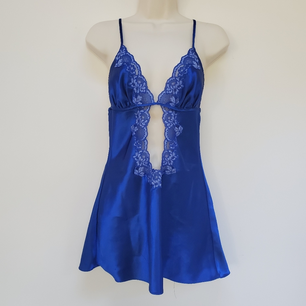Blue Lace Lingerie Dress